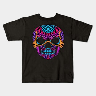 glow-color-skul-neon-art - Gifts Kids T-Shirt